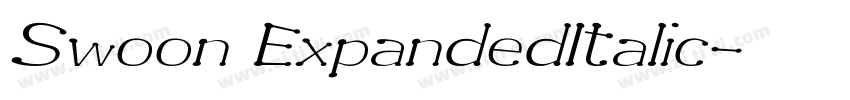 Swoon ExpandedItalic字体转换 Swoon ExpandedItalic字体转换